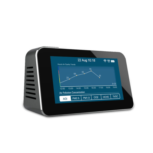 Moniteur de contole de Qualite de lair TVOC PM25 HCHO PM1.0 CO2 1