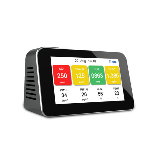 Moniteur de contole de Qualite de lair TVOC PM25 HCHO PM1.0 CO2 4