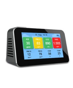 Moniteur de contole de Qualite de lair TVOC PM25 HCHO PM1.0 CO2 5