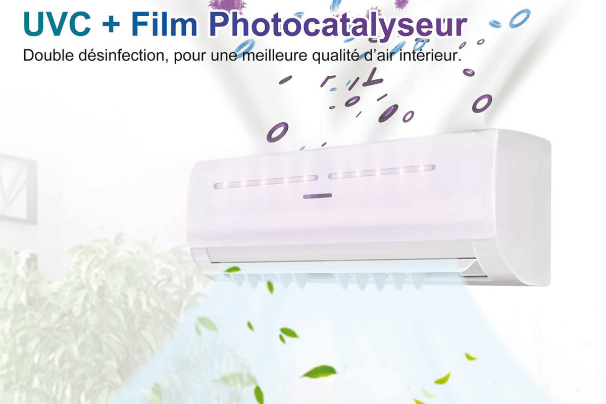 uv et film photocatalyseur pourclimatisation