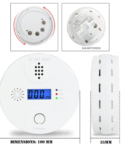 Alarme au monoxyde de Carbone Affichage numerique Detecteur de CO 3